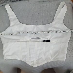 Windsor white corset top